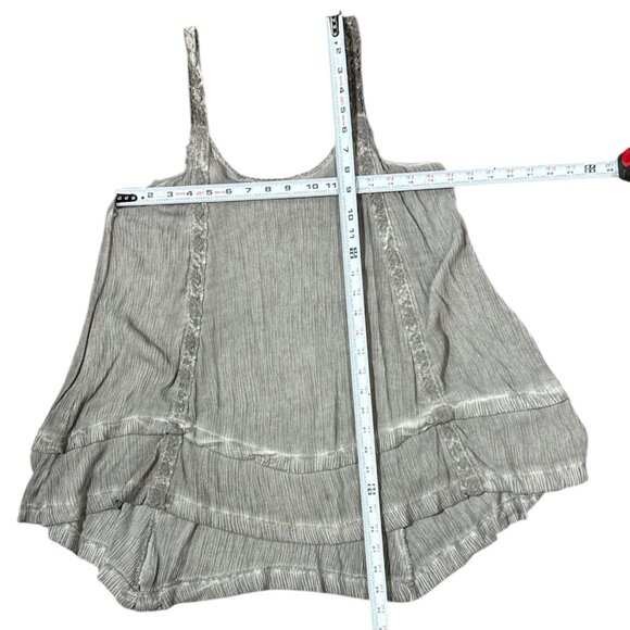 NEW Knox Rose Womens Size S Gray Tiered Sleeveless Top Boho Peasant Beach Summer - Picture 5 of 7